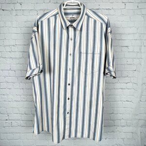 KUHL Button Up Shirt XXL 2XL Casual Short Sleeve Camp Shirt Stripes Short Sleeve